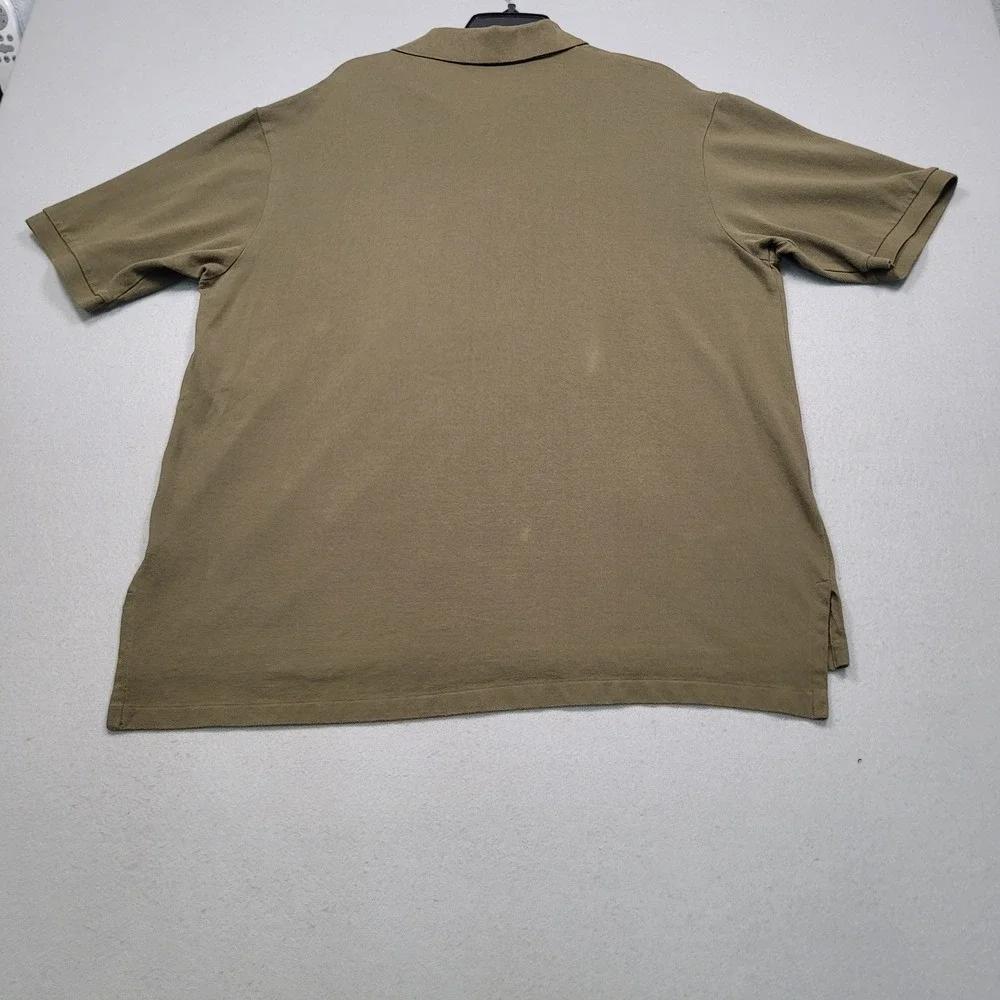 Polo Ralph Lauren Mens XLT Tall Olive Green Short Sleeve Pique Polo Shirt